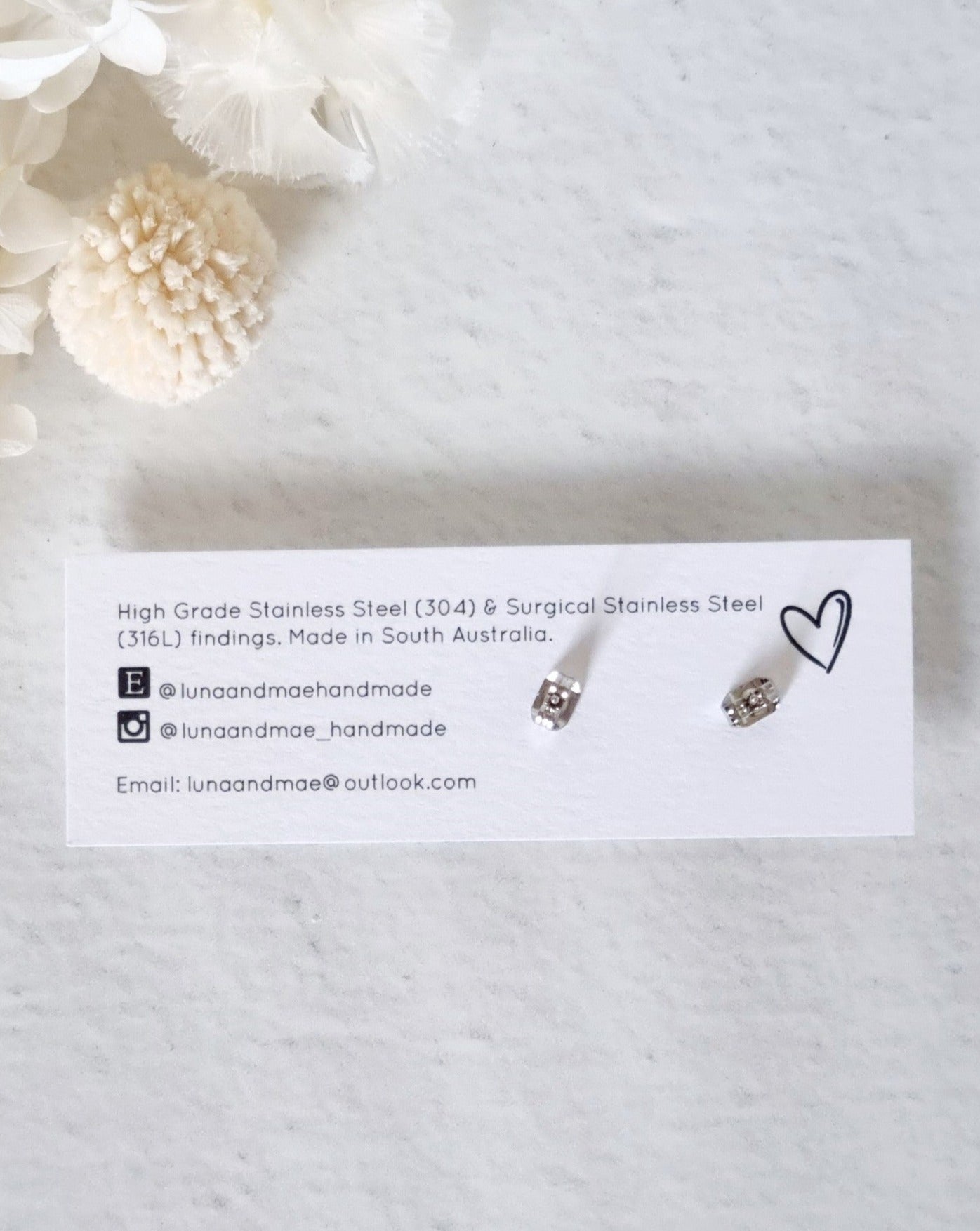 Fabric Mustard Leaf Stud Earrings