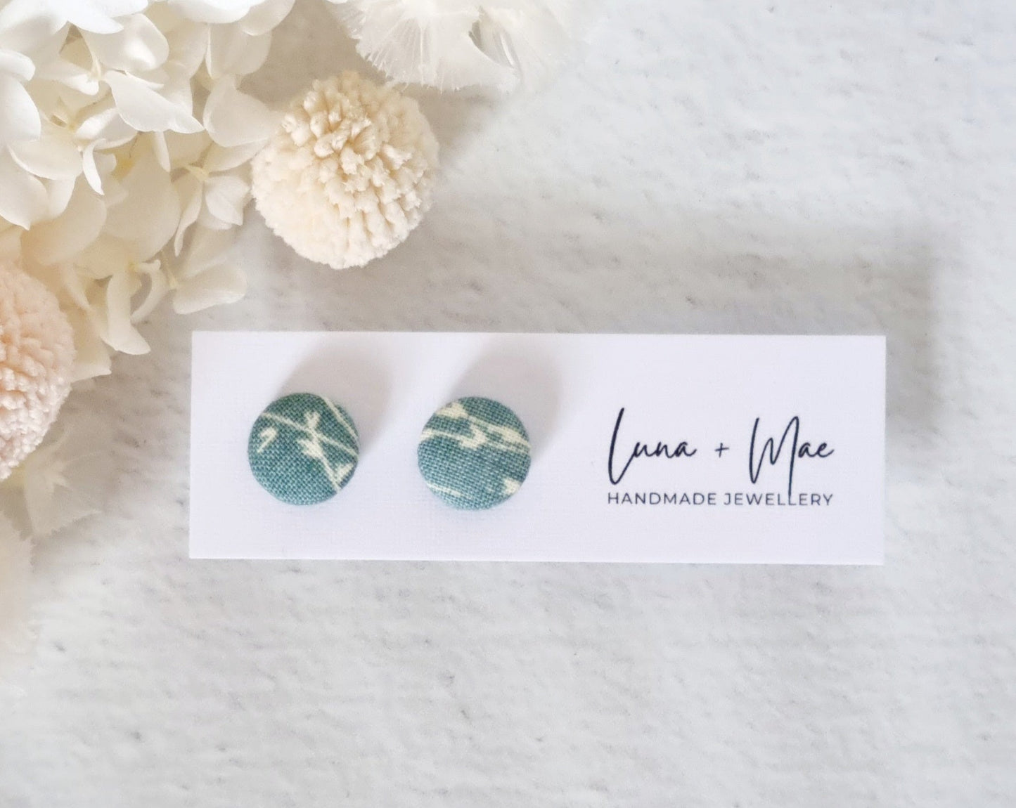 Fabric Spring Bloom Stud - Luna + Mae