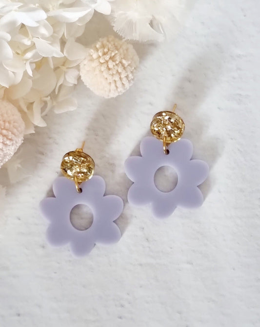 Daisy Purple Dangle - Luna + Mae