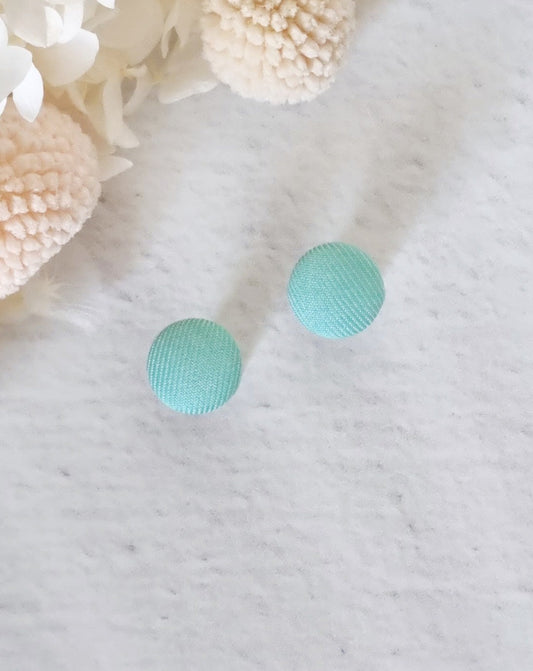 Fabric Mint Stud - Luna + Mae